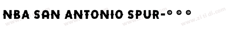 NBA San Antonio Spur字体转换